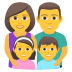 👨‍👩‍👧‍👦 family: man, woman, girl, boy display on JoyPixels